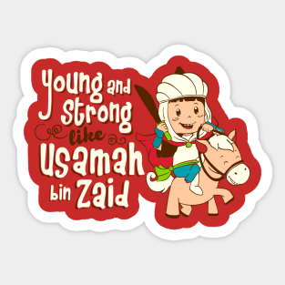 young and strong Sticker